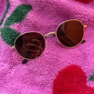 NWT | 12th tribe | gold oval sunglasses